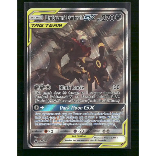 Umbreon & Darkrai GX SM Promos #SM241 - Trading Card