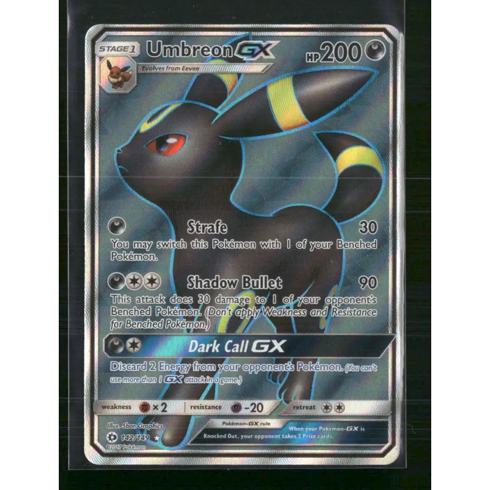 Umbreon GX (Full Art) SM Base Set #142/149 - Trading Card