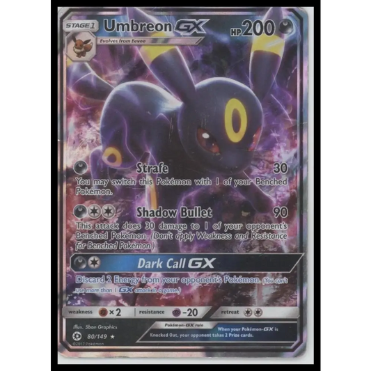 Umbreon GX SM Base Set #80/149