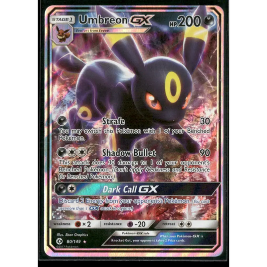 Umbreon GX SM Base Set #80/149