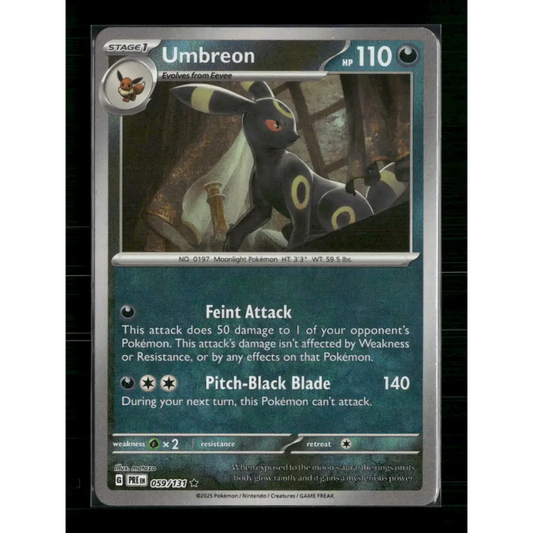 Umbreon (Master Ball Pattern) SV: Prismatic Evolutions #059/131 - Trading Card