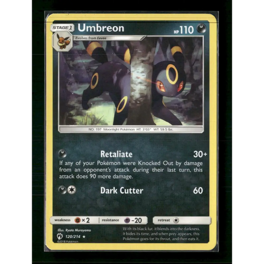 Umbreon SM - Lost Thunder #120/214 - Trading Card