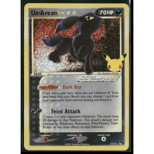 Umbreon Star Celebrations: Classic Collection #17/17