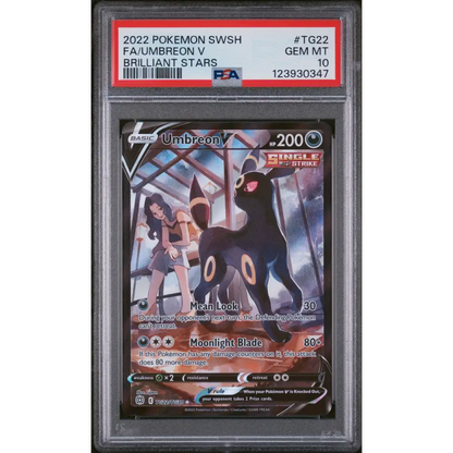 Umbreon V 2022 Pokemon Brilliant Stars #TG22 PSA 10 - Graded Trading Card