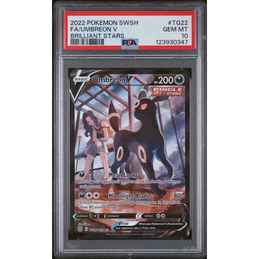 Umbreon V 2022 Pokemon Brilliant Stars #TG22 PSA 10 - Graded Trading Card