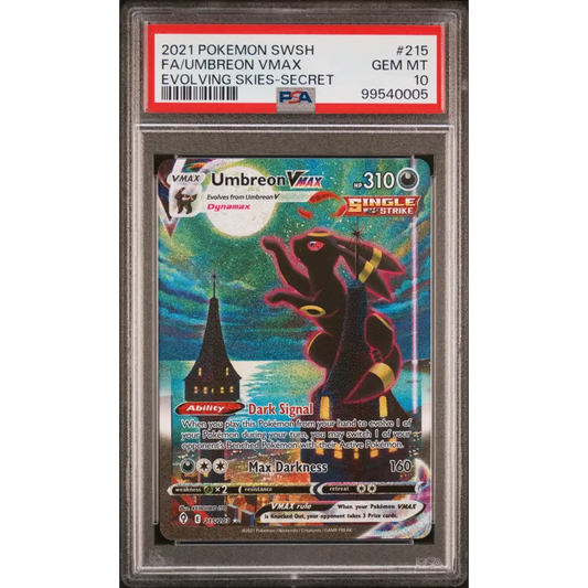Umbreon Vmax 2021 Pokemon Sword & Shield Evolving Skies #215 PSA 10 - Graded Trading Card