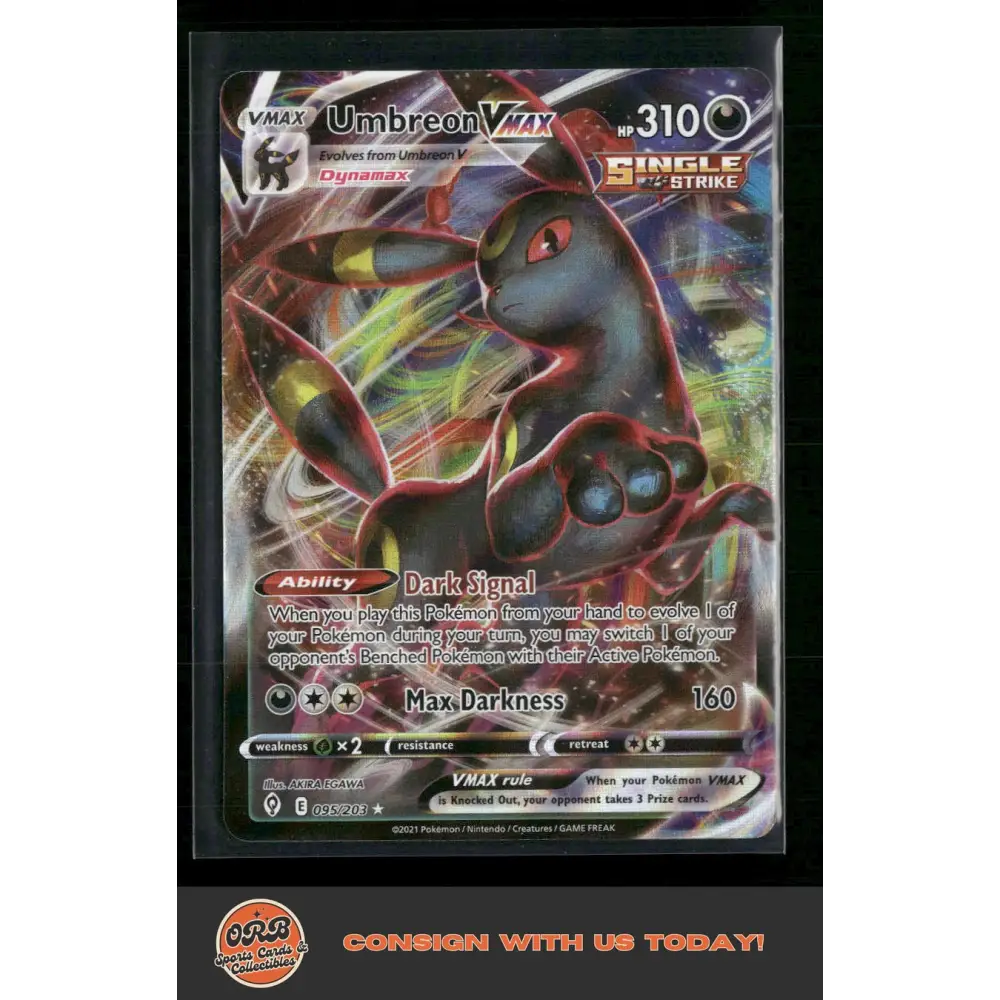 Umbreon VMAX SWSH07: Evolving Skies #095/203 - Trading Card