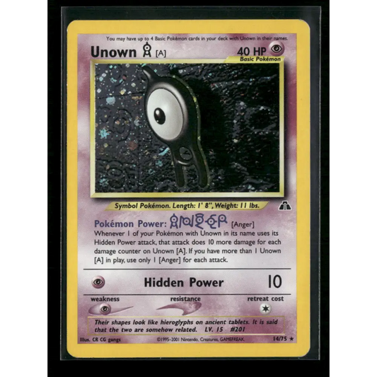 Unown [A] (14) Neo Discovery #14/75 - Trading Card