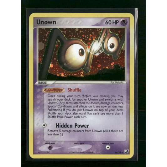 Unown (N) Unseen Forces #N/28 - Trading Card