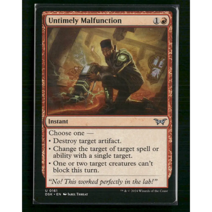 Untimely Malfunction Duskmourn: House of Horror #161 - Trading Card
