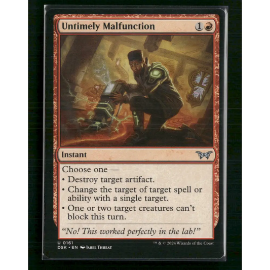 Untimely Malfunction Duskmourn: House of Horror #161 - Trading Card