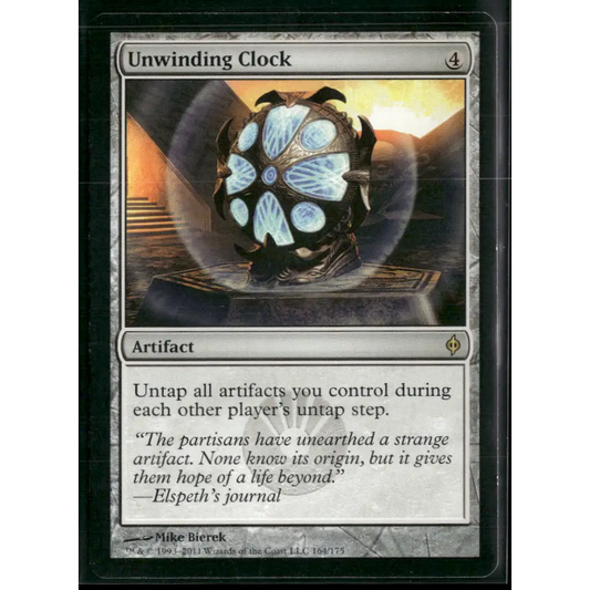 Unwinding Clock New Phyrexia #164 - Trading Card