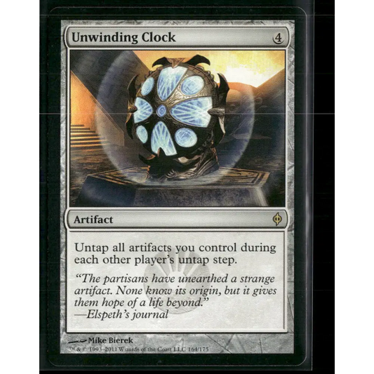 Unwinding Clock New Phyrexia #164 - Trading Card