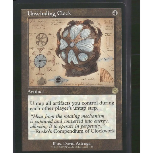 Unwinding Clock (Schematic) The Brothers’ War: Retro Frame Artifacts #124 - Trading Card