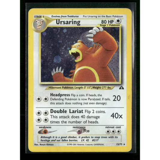 Ursaring (15) Neo Discovery #15/75 - Trading Card