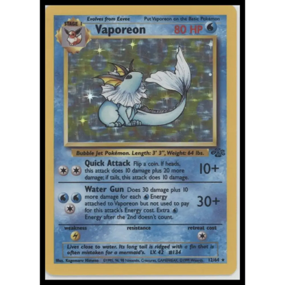 Vaporeon (12) Jungle #12/64