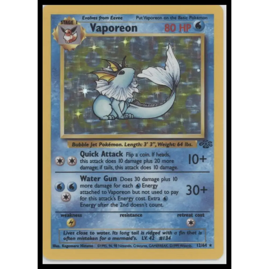 Vaporeon (12) Jungle #12/64