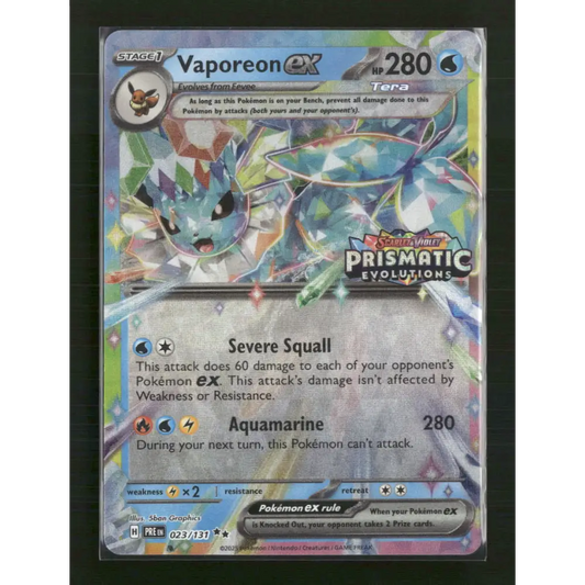 Vaporeon ex Miscellaneous Cards & Products #023/131 - Trading Card