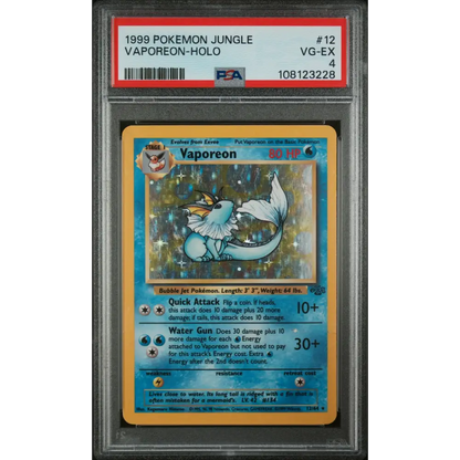 Vaporeon-Holo 1999 Pokemon Jungle #12 PSA 4 - Graded Trading Card