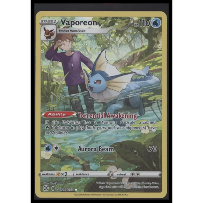 Vaporeon SWSH09: Brilliant Stars Trainer Gallery #TG02/TG30