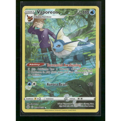 Vaporeon SWSH09: Brilliant Stars Trainer Gallery #TG02/TG30 - Trading Card