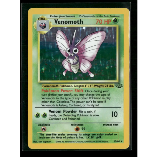 Venomoth (13) Jungle #13/64 - Trading Card