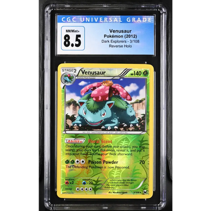 Venusaur 2012 Dark Explorers #3/108 CGC 8.5 - Graded Trading Card