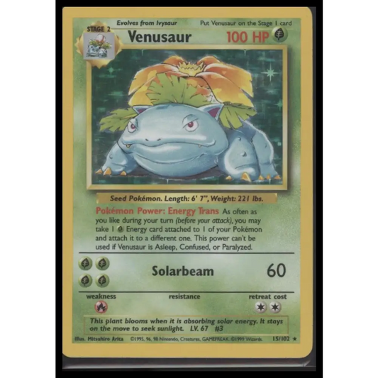 Venusaur Base Set #015/102