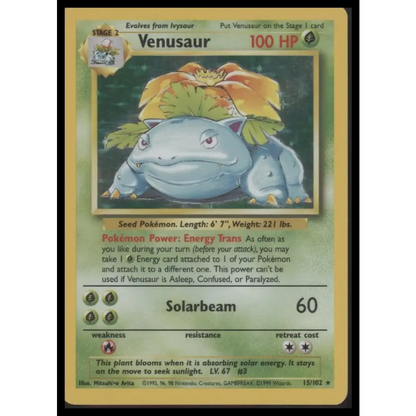 Venusaur Base Set #015/102