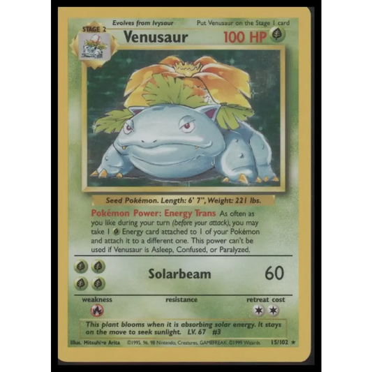 Venusaur Base Set #015/102