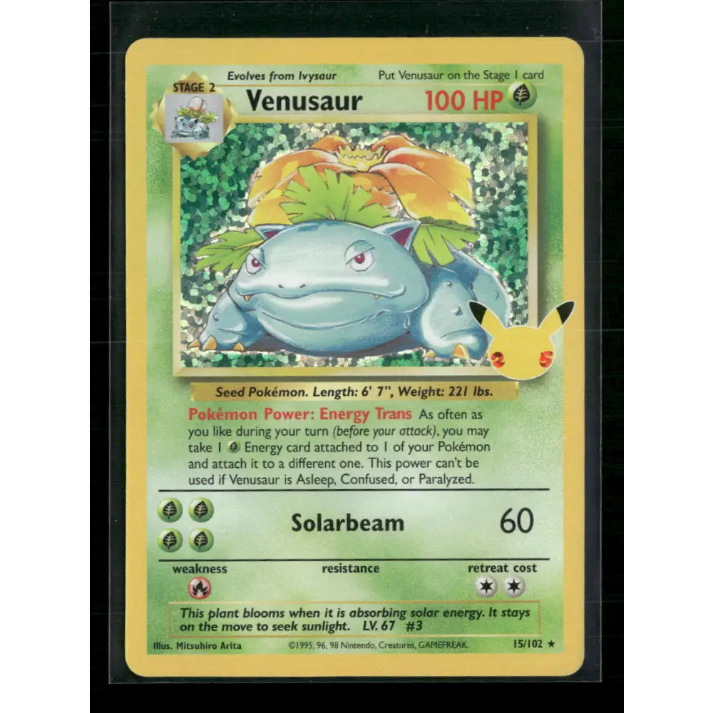 Venusaur Celebrations: Classic Collection #15/102 - Trading Card