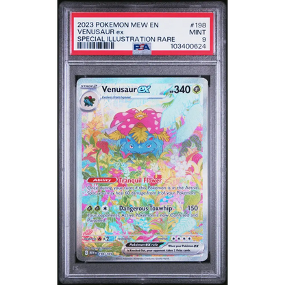 Venusaur Ex 2023 Pokemon Mew En-151 #198 Special Illustration Rare PSA 9