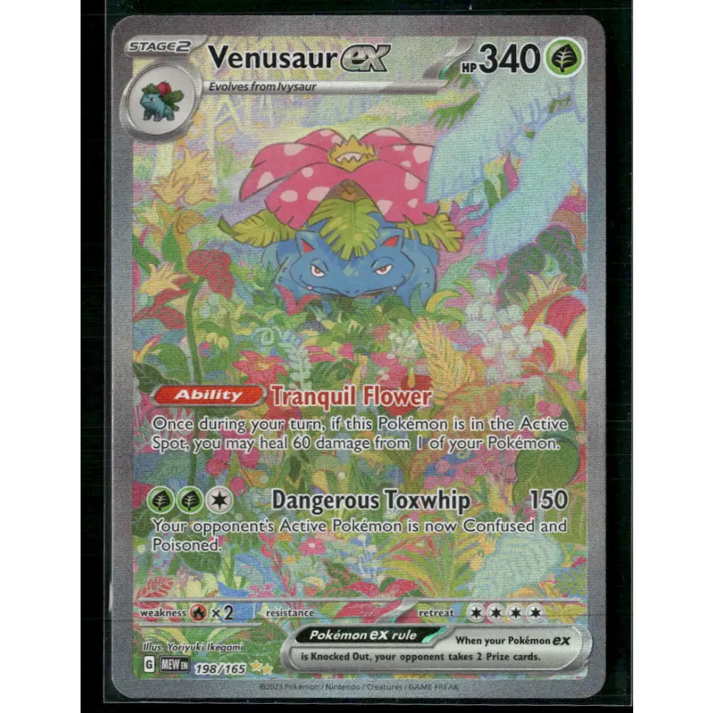 Venusaur ex SV: Scarlet & Violet 151 #198/165 - Trading Card
