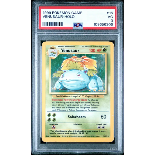 Venusaur-Holo 1999 Pokemon Game #15 PSA 3