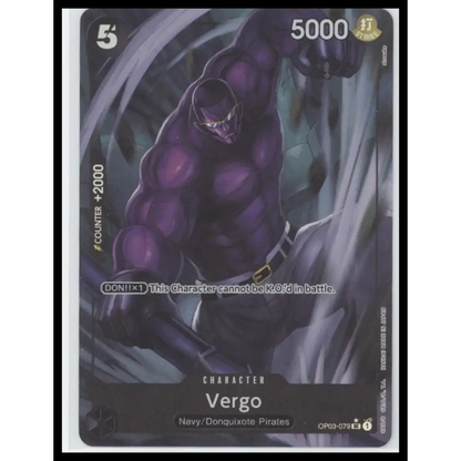Vergo (Full Art) Premium Booster -The Best- #OP03-079 - Trading Card