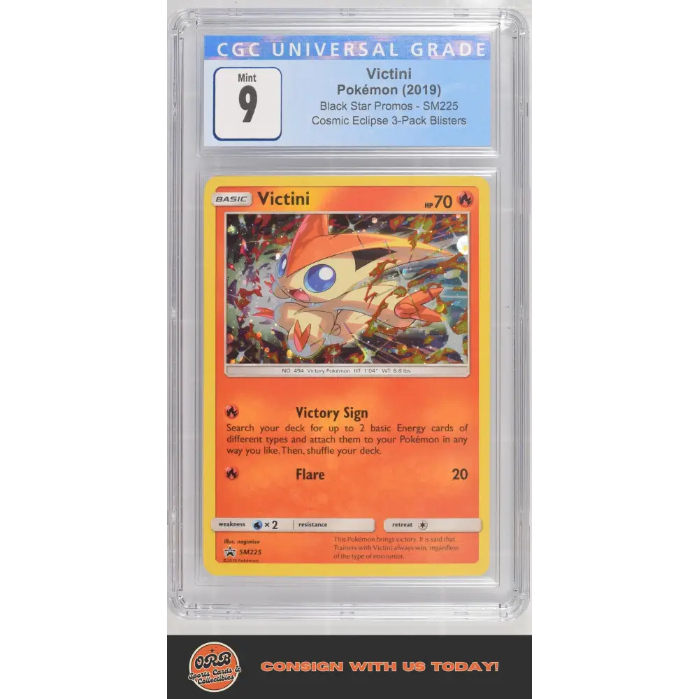 Victini 2019 Black Star Promos #SM225 CGC 9 - Graded Trading Card
