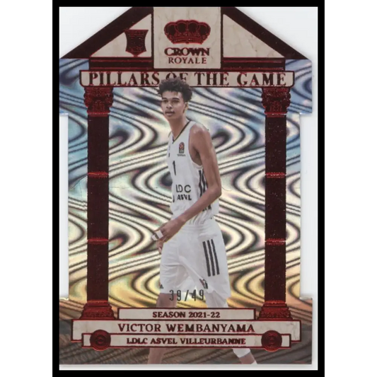 Victor Wembanyama 2023-24 Crown Royale Euroleague #14 Pillars of the Game #/49 - Trading Card