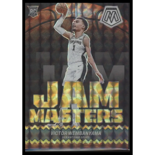 Victor Wembanyama 2023-24 Panini Mosaic Jam Masters Mosaic Reactive Yellow #/99