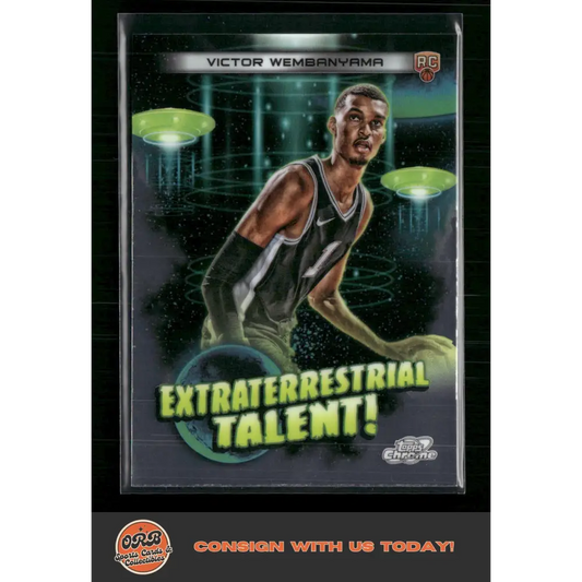 Victor Wembanyama 2023-24 Topps Chrome Cosmic #ET-16 Extraterrestrial Talent - Trading Card
