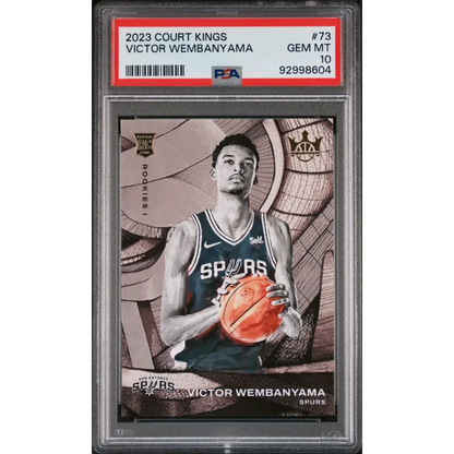 Victor Wembanyama 2023 Panini Court Kings #73 PSA 10 - Graded Trading Card