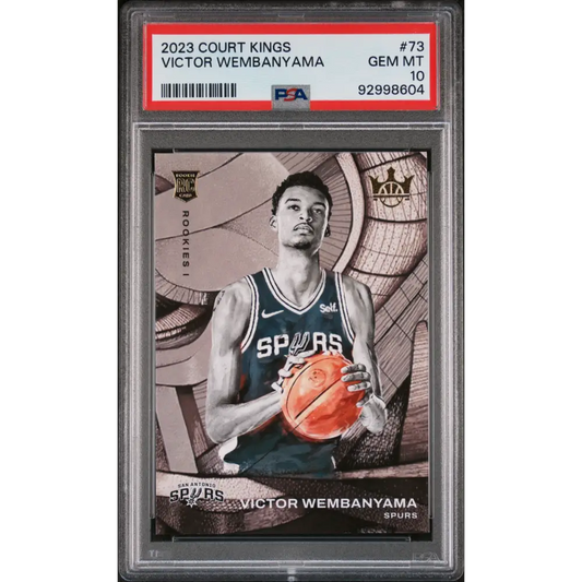 Victor Wembanyama 2023 Panini Court Kings #73 PSA 10 - Graded Trading Card