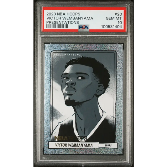 Victor Wembanyama 2023 Panini NBA Hoops Presentations #20 PSA 10 - Graded Trading Card