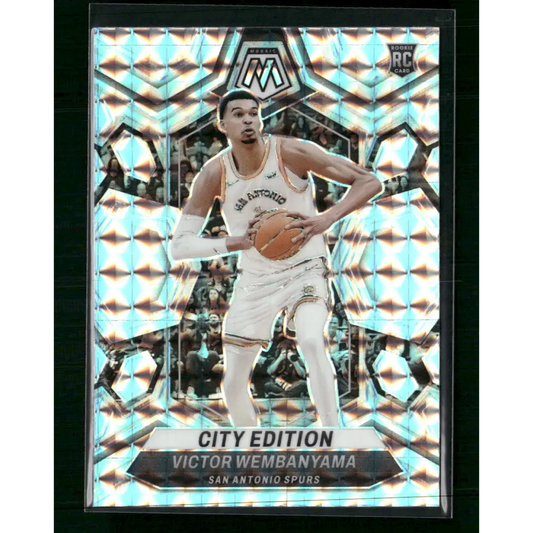 Victor Wembanyama San Antonio Spurs 2023-24 Panini Mosaic City Edition Rookie - Trading Card