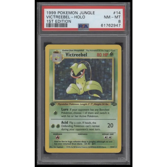 Victreebel-Holo 1999 Pokemon Jungle #14 1st Edition PSA 8