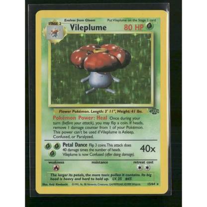 Vileplume (15) Jungle #15/64 - Trading Card