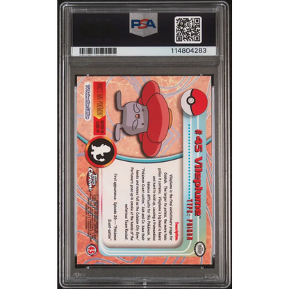 Vileplume 2000 Topps Chrome Pokemon T.V. #45 Pokemon T.V. PSA 10 - Graded Trading Card