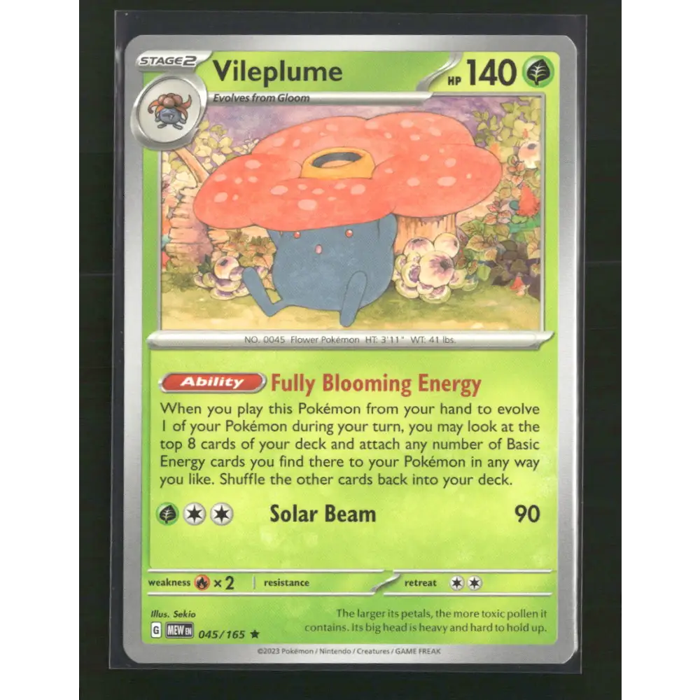 Vileplume Deck Exclusives #045/165 - Trading Card