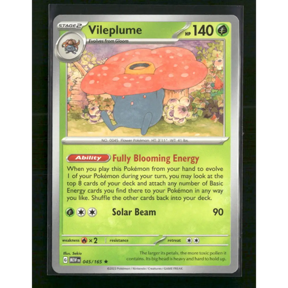 Vileplume Deck Exclusives #045/165 - Trading Card