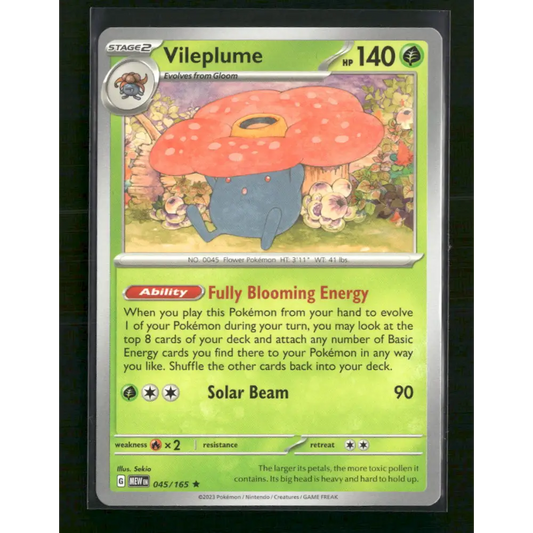Vileplume Deck Exclusives #045/165 - Trading Card