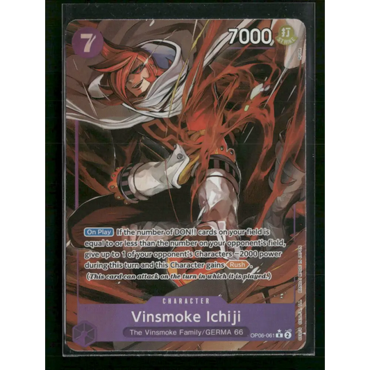Vinsmoke Ichiji (061) (Alternate Art) Wings of the Captain #OP06-061 - Trading Card
